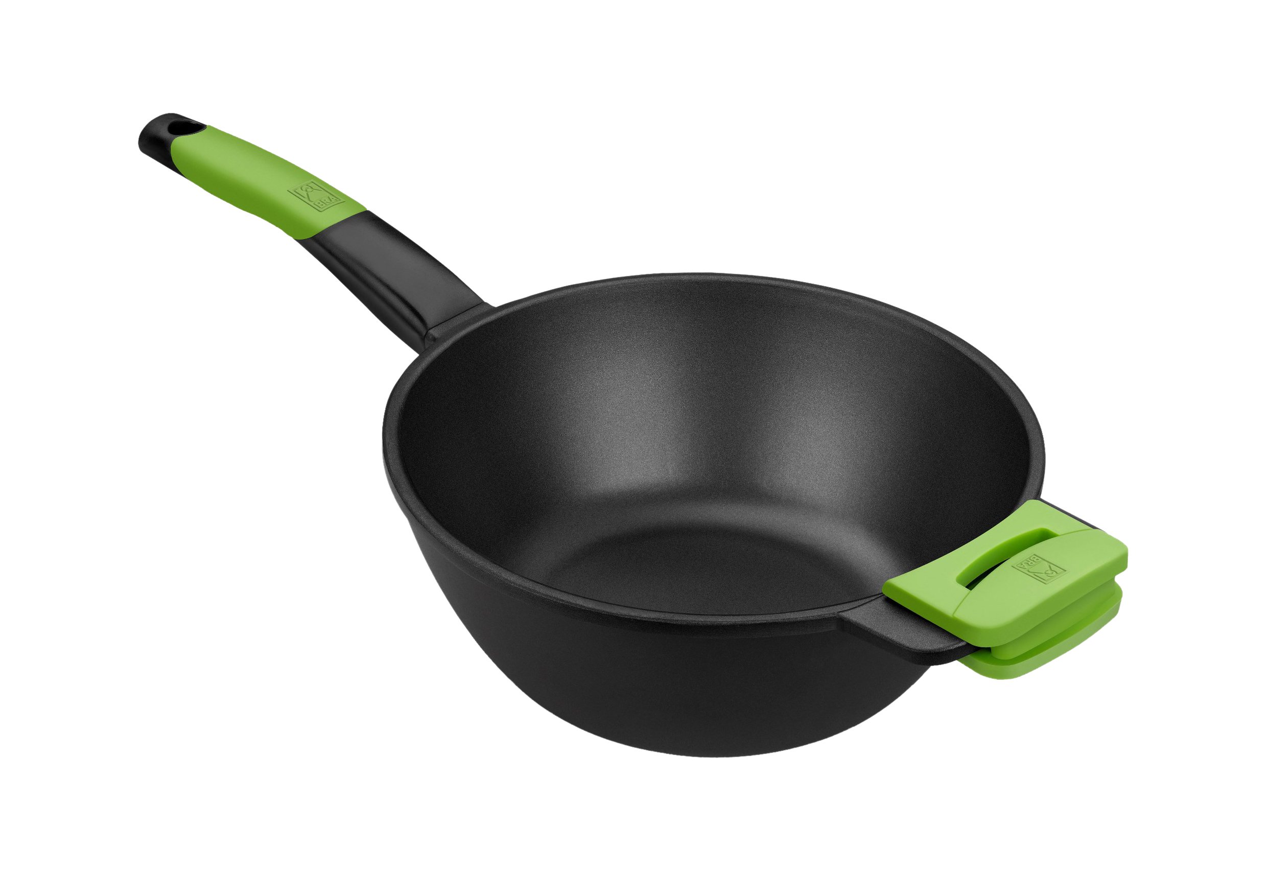 bra-prior-wok-28-cm-de-aluminio-fundido-antiadherente-con-asas-de-silicona-desmo image 1