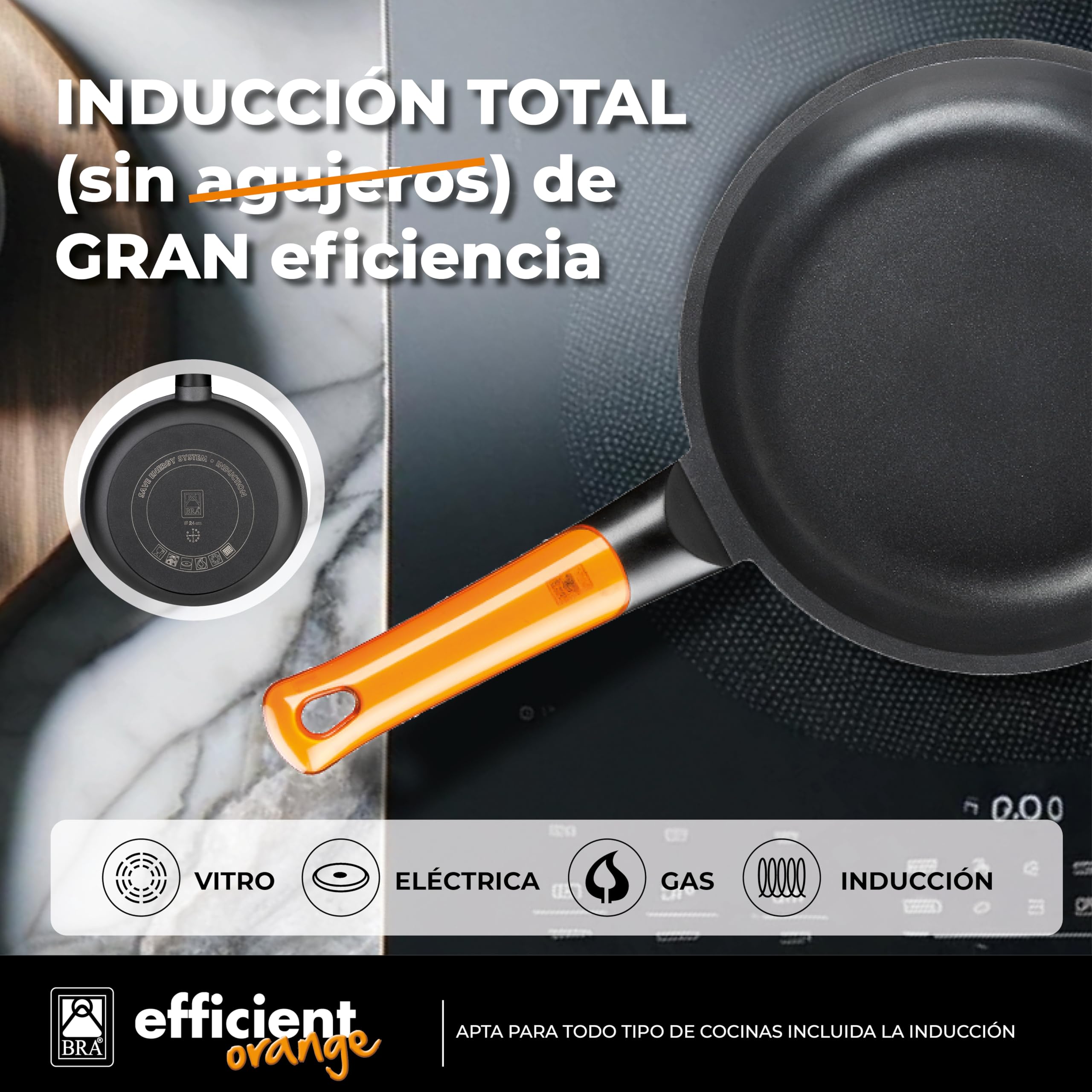 bra-efficient-orange-set-de-3-sartenes-de-aluminio-fundido-20-24-28-cm-recubrimi image 4
