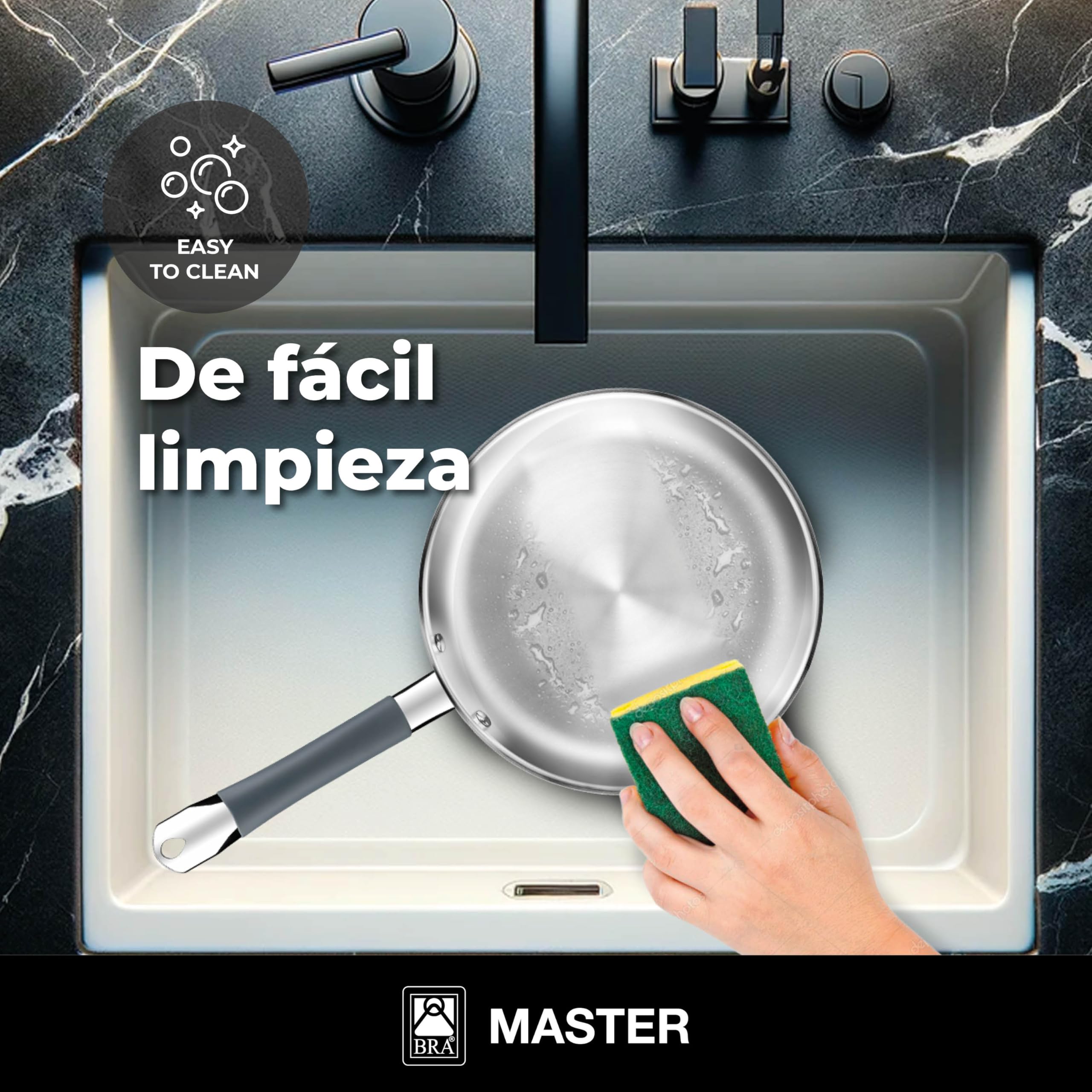 bra-master-set-de-2-sartenes-24-y-28-cm-acero-inoxidable-18-10-sin-antiadherente image 4