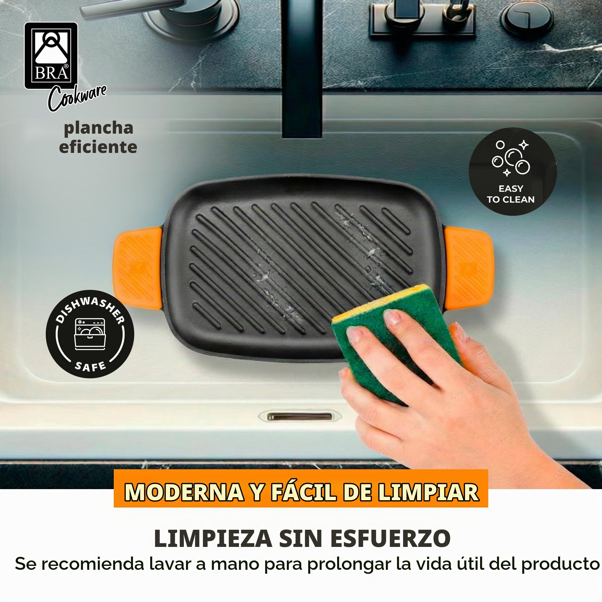 bra-efficient-iron-parrilla-rectangular-con-rayas-33-cm-de-hierro-fundido-esmalt image 5