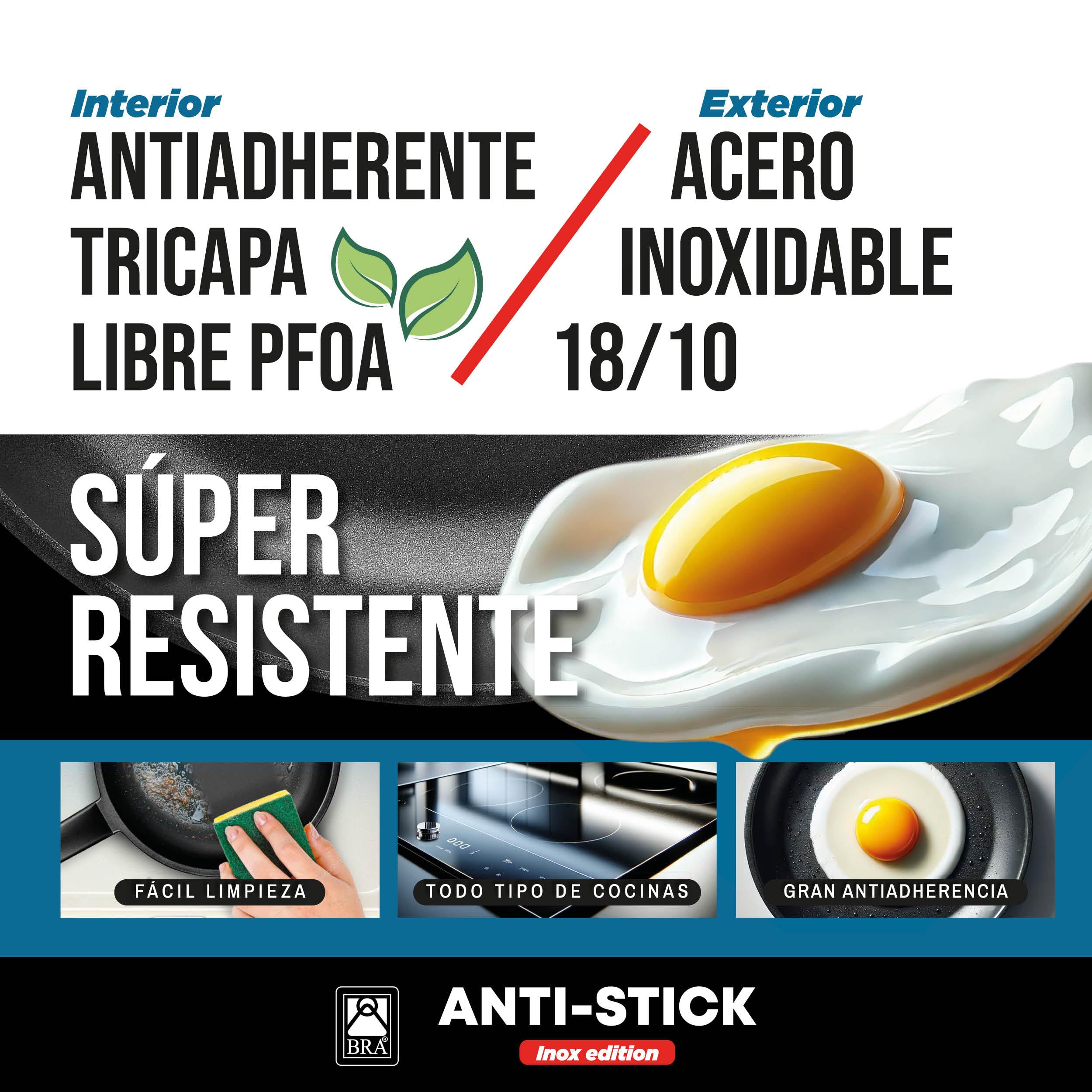 bra-antistick-inox-edition-set-de-3-sartenes-18-22-26-cm-exterior-acero-inoxidab image 5