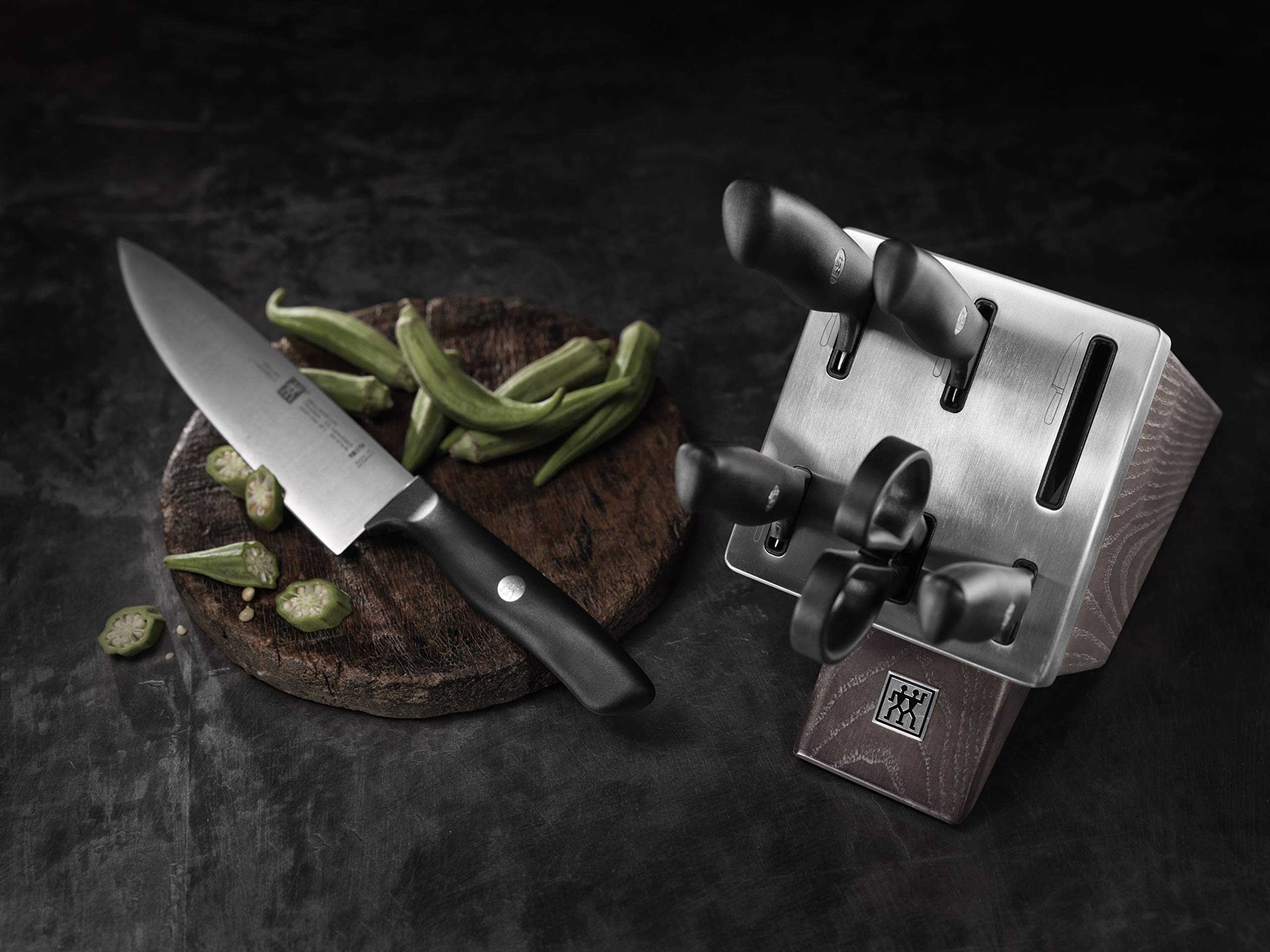 zwilling-juego-de-5-cuchillos-y-tijera-con-bloque-de-madera-autoafilable-serie-l image 8
